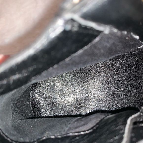 Used Malrose Market Booties Suede Black Woman Athleisure Wear Booties Comfy Warm - Picture 3 of 8